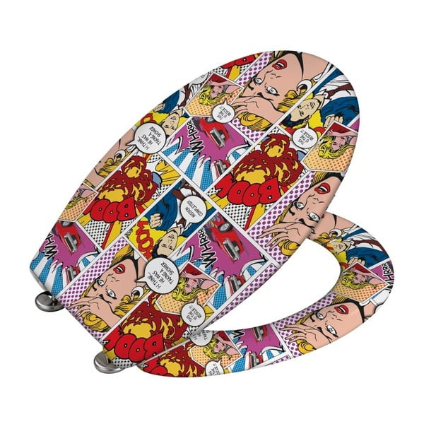 Tualeto sėdynė su lengvo uždarymo mechanizmu Wenko Pop Art, 45 x 37,5 cm-image-1