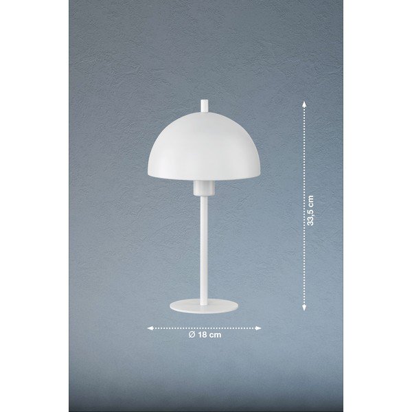 Stalinis šviestuvas baltos spalvos (aukštis 33,5 cm) su metaliniu gaubtu Kia – Fischer & Honsel-image-3