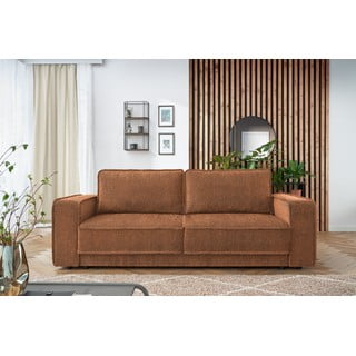 Oranžinės-rudos spalvos sofa-lova Emile - Bobochic Paris