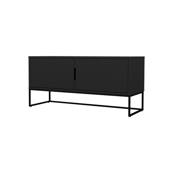 Juodas TV staliukas su metalinėmis kojomis Tenzo Lipp-image-3