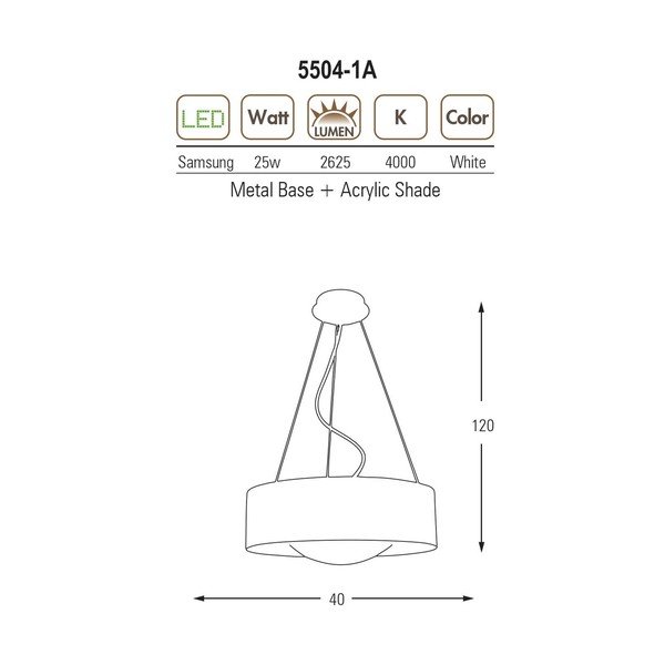 Baltas pakabinamas šviestuvas Homemania Decor Salvo-image-2