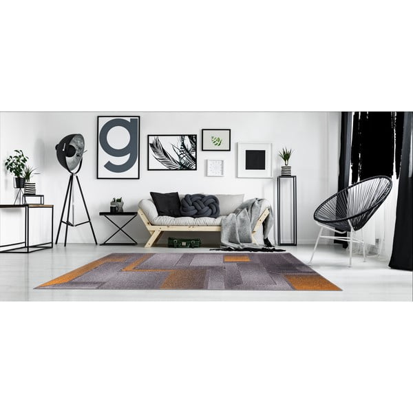 Kilimas ochros spalvos/pilkos spalvos 133x190 cm Meteo – FD-image-1