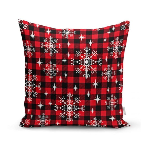 4 kalėdinių pagalvių užvalkalų ir staltiesės rinkinys Minimalist Cushion Covers Christmas Tartan-image-3