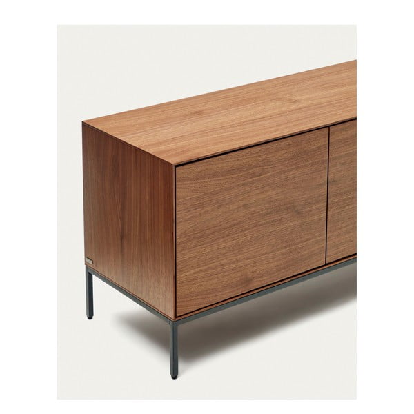 TV spintelė natūralios spalvos iš riešutmedžio 195x55 cm Vedrana – Kave Home-image-4