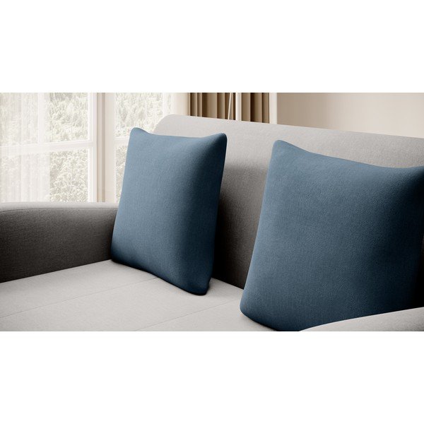 Mėlynos spalvos/šviesiai pilkos spalvos iš velveto sulankstoma sofa 130 cm Ario – ELTAP-image-4