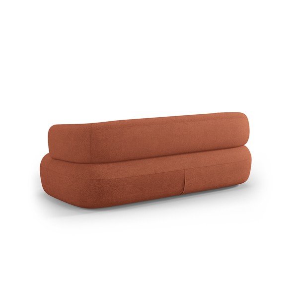 Terakotos spalvos sofa iš boucle 178 cm Jenny – Micadoni -image-3