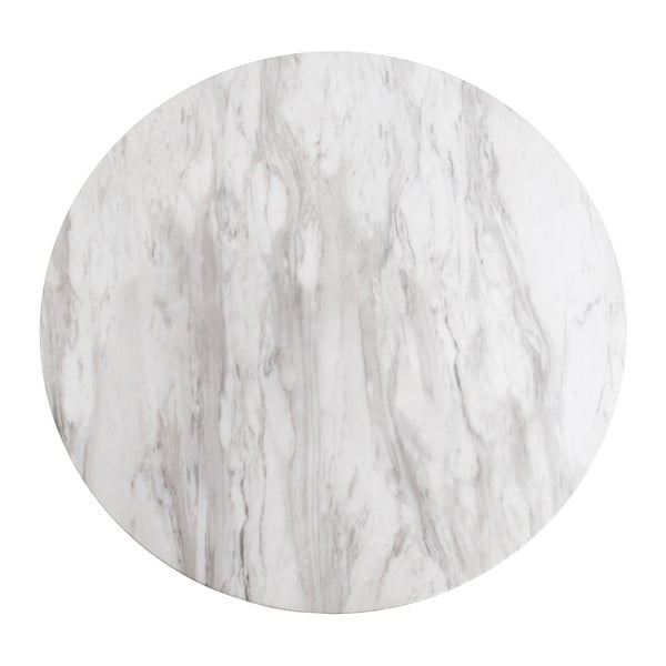 Apvalios formos baro stalas su marmuro dekoro stalviršiu ø 70 cm Bolzano – House Nordic-image-2