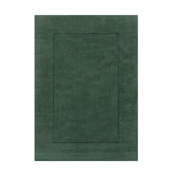 Tamsiai žalias vilnonis kilimas Flair Rugs Siena, 160 x 230 cm