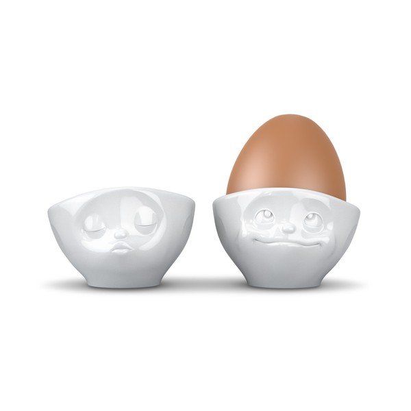 2 vnt. balto porceliano kiaušinių indeliai su meilės piešiniu „58products“, tūris 100 ml-image-2