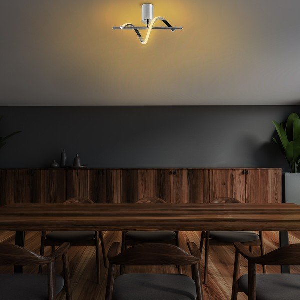 Sidabrinės spalvos lubinis šviestuvas LED 7x41 cm Likma – Opviq lights-image-4