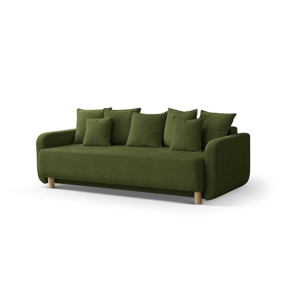 Žalios spalvos sulankstoma/su sandėliavimo vieta sofa 231 cm Elen – Micadoni -image-1