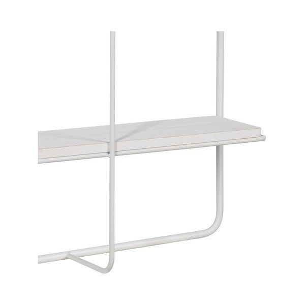 Iš metalo kelių aukštų sieninė lentyna baltos spalvos 51 cm – Ixia-image-4