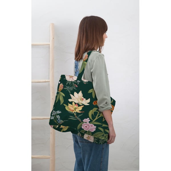 Lininis pirkinių krepšys Jara Green - Madre Selva-image-1