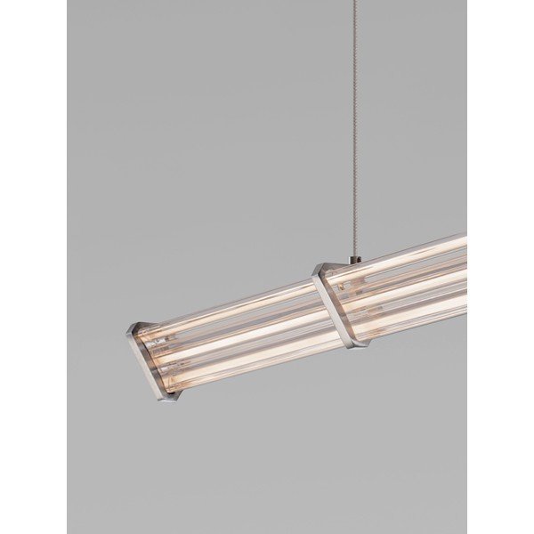 Matinės juodos spalvos/matinės sidabrinės spalvos iš metalo kabantis šviestuvas LED su pritemdymo funkcija su gaubtu iš akrilo stiklo Pheme – Nova Luce-image-2