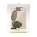 Auksinės spalvos iš stiklo pastatomas rėmas 19x23 cm Flute – Umbra