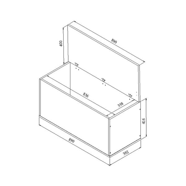 Rudos spalvos saugojimo skrynia Symbiosis Knight-image-2