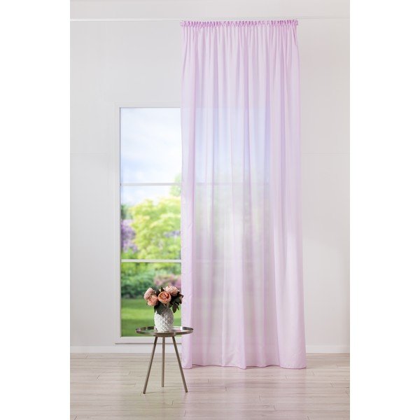 Permatoma užuolaida rožinės spalvos 300x245 cm Mist – Mendola Fabrics-image-2