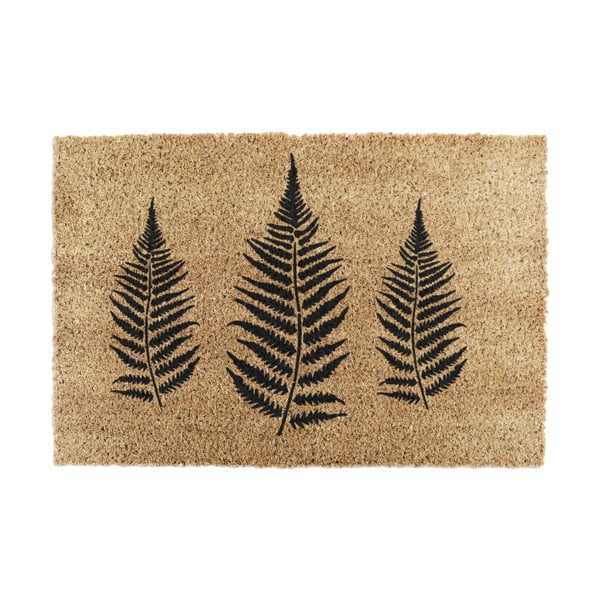 Iš kokoso pluošto grindų kilimėlis 40x60 cm Fern Leaf – Artsy Doormats