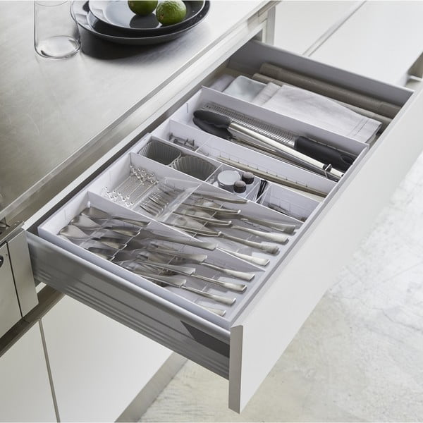 Baltas plastikinis staliukas stalčiui 47,5 x 35 cm - YAMAZAKI-image-1