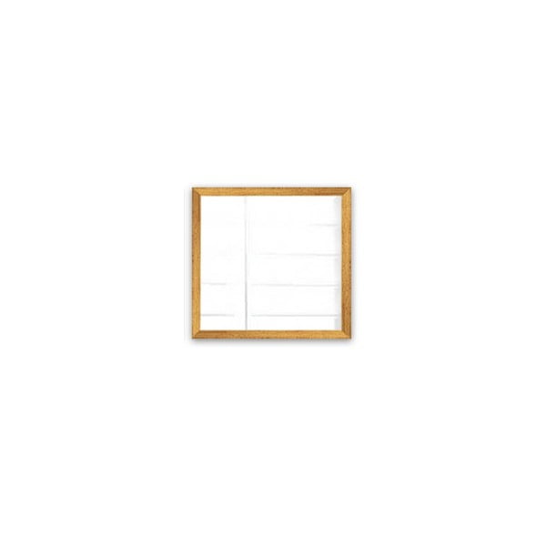 3 sieninių veidrodžių su aukso spalvos rėmais rinkinys Oyo Concept Setayna, 24 x 24 cm