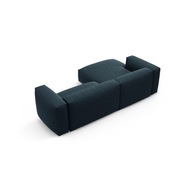 Tamsiai mėlynos spalvos sulankstoma modulinė kampinė sofa (su kairiuoju kampu/su gultu) – Micadoni -image-4