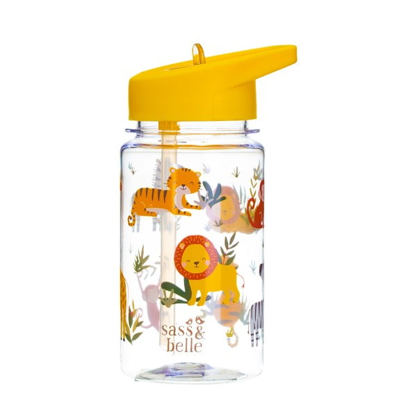 Kūdikių vandens buteliukas su šiaudeliu Sass & Belle Drink Up Safari, 400 ml-image-3