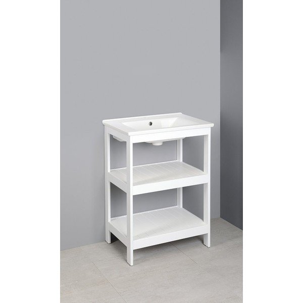 Stovas be praustuvo baltos spalvos 61,5x85,5 cm Etide – Sapho-image-1