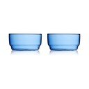 Mėlynos spalvos iš stiklo  maži dubenys 2 vnt. 500 ml Torino – Lyngby Glas