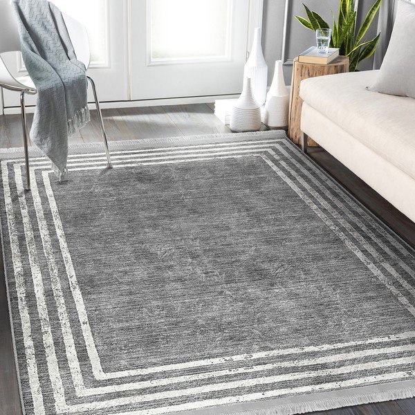 Pilkas kilimas 80x150 cm - Mila Home-image-1