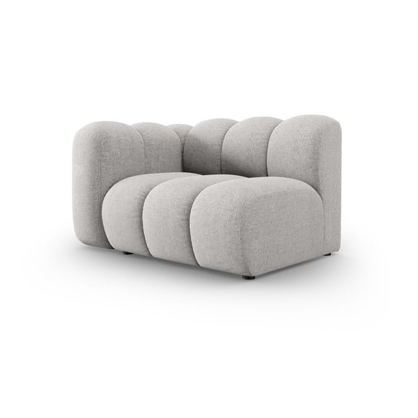 Modulinė sofa šviesiai pilkos spalvos (su kairiuoju kampu) Lupine – Micadoni Home-image-2