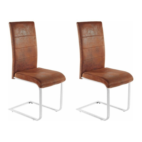 2 rudų kėdžių rinkinys Støraa Kosuma