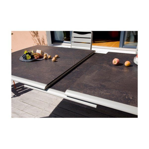 Iš aliuminio sodo valgomojo stalas 100x200 cm Rotonde – Ezeis-image-2