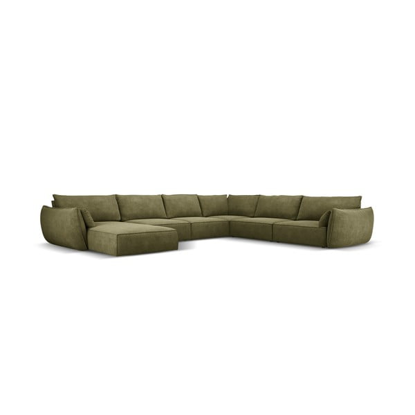 Žalia kampinė sofa (dešinysis kampas) Vanda - Mazzini Sofas-image-2
