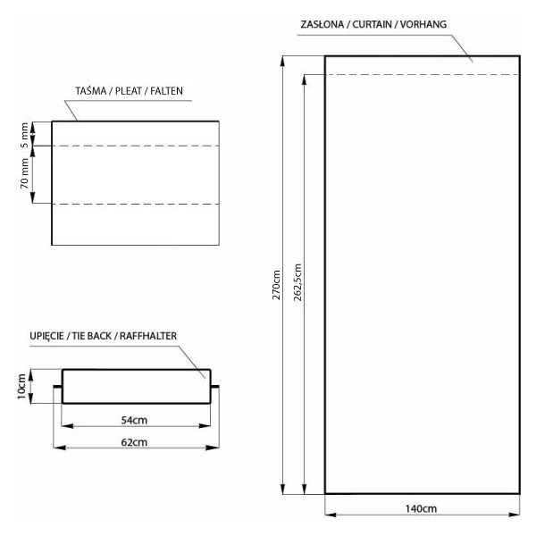 Bordo raudonos spalvos užuolaidos AmeliaHome Pleat, 140 x 270 cm-image-1