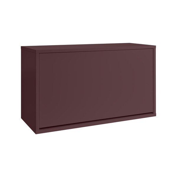 Bordo spalvos atlenkiama/pakabinama spintelė batams 70x30x40 cm – ReCollector