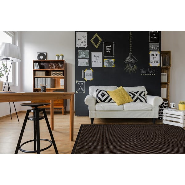 Juodas lauko kilimas Floorita Tatami, 180 x 280 cm-image-2