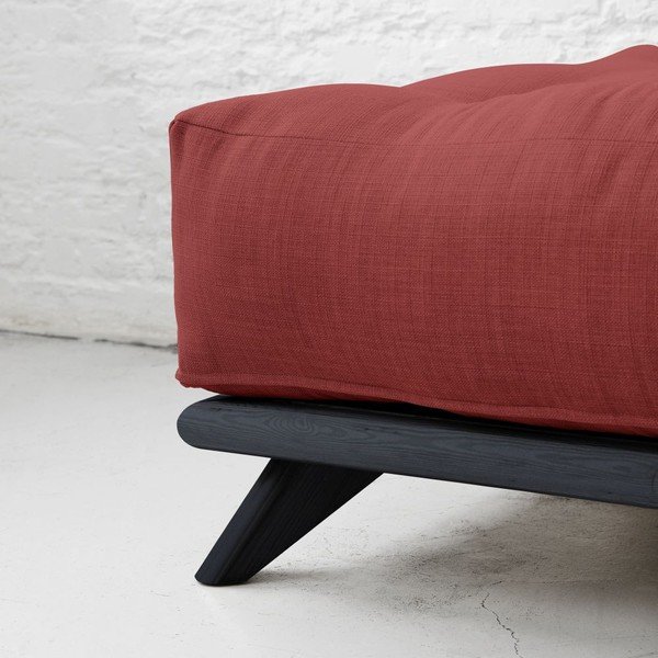 Sofa "Senza" juoda / aistringai raudona-image-1