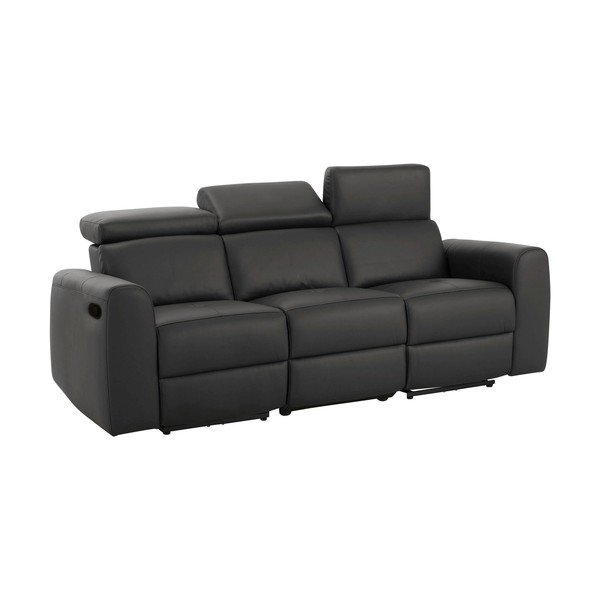 Iš dirbtinės odos sofa rudos spalvos 216 cm Capena – Støraa-image-3