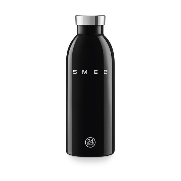 Juodos spalvos iš nerūdijančio plieno termosas 500 ml 24BOTTLES – SMEG