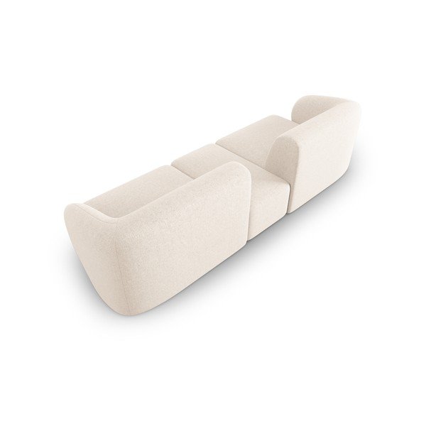 Smėlio spalvos iš šenilinio audinio sofa 246 cm Paolo – Milo Casa-image-3