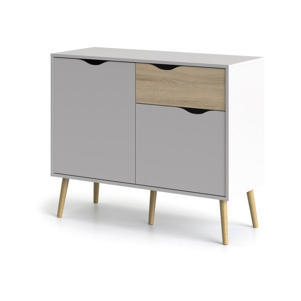 Balta komoda Tvilum Oslo, 99 x 82 cm-image-2