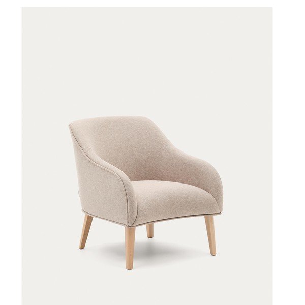 Smėlio spalvos krėslas Bobly – Kave Home-image-3