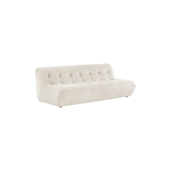 Kreminės spalvos sofa iš kordinio velveto 212 cm Kelso – Jotex