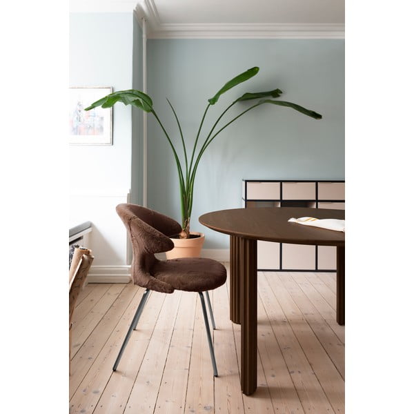 Iš ąžuolo masyvo apvalios formos valgomojo stalas ø 120 cm Comfort Circle – UMAGE-image-1