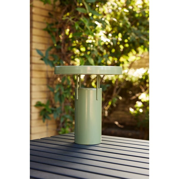 Stalinis šviestuvas žalios spalvos LED su pritemdymo funkcija (aukštis 28 cm) su metaliniu gaubtu BringMe – Hübsch-image-4