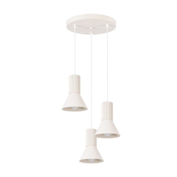 Smėlio spalvos iš metalo kabantis šviestuvas ø 30 cm Niru – Sollux