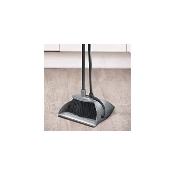 Pilkos ir juodos spalvų semtuvėlis ilga rankena Addis Dust-image-1