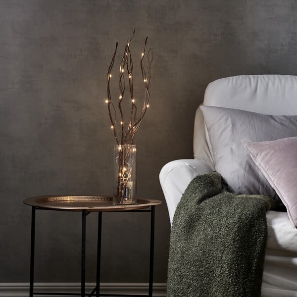 Šviečianti dekoracija rudos spalvos ø 8 cm Willow – Star Trading-image-1
