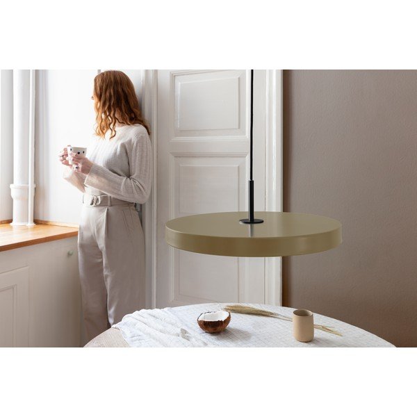 Kabantis šviestuvas šviesiai rudos spalvos LED ø 43 cm su metaliniu gaubtu Asteria Medium – UMAGE-image-4