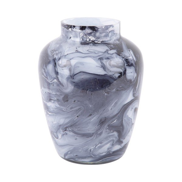 Vaza pilkos spalvos iš stiklo Blended  – PT LIVING-image-3